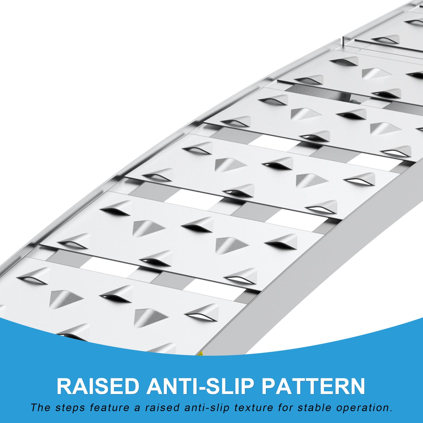 7.5FT Heavy Duty Aluminum Loading Ramp Set For Pickup Truck Beds, 1500LB Capacity Folding Ramps For ATV, UTV, Motorcycle, Lightweight Portable Truck Ramps With Anti-Slip Surface, 2PCS