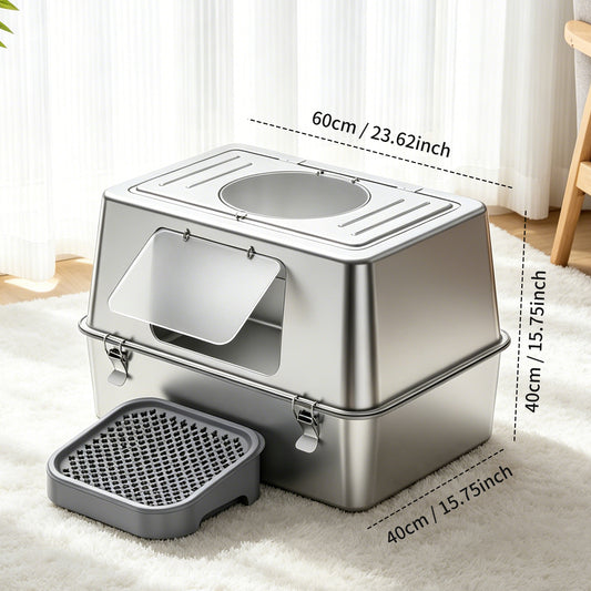 Only Self Pickup---All-stainless Steel Cat Litter Box - K1