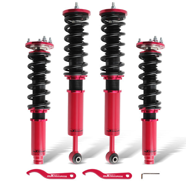 Front & Rear Coilovers Struts Springs Lowering Kit Fit For Accord VII 4-door Sedan CM4 CM5 CM6 2003-2007