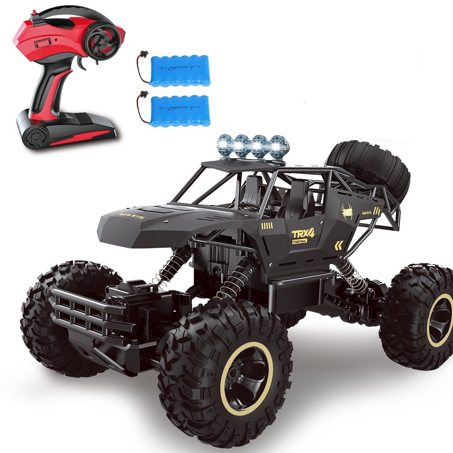 TEMU Can't Sale. UK Rc Car Rock Crawler Rechargeable Off Road Truck 4WD , Metal Shell LED Headlights Remote Control Off Road Car Truck,Logistics Is Randomly Sent By Amazon Logistics,Royal Mail,