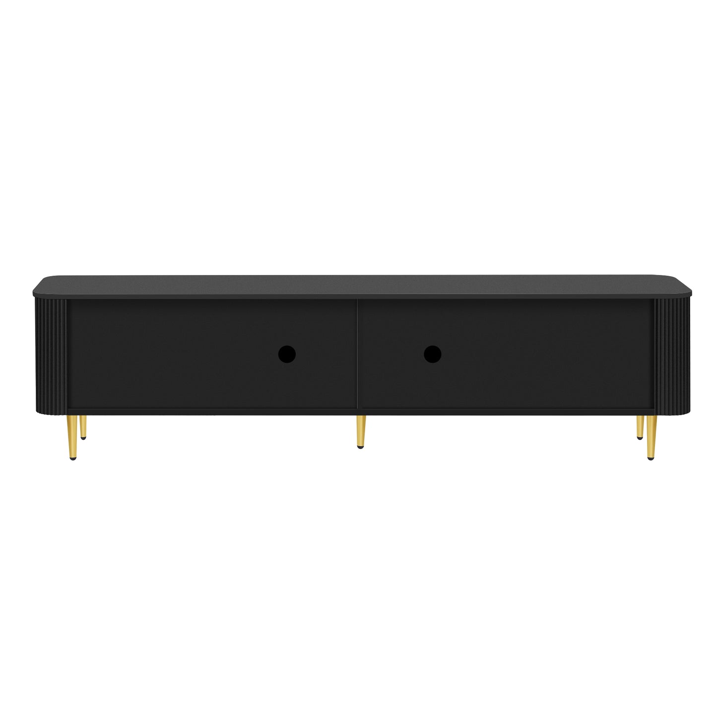 VIBE HAUS 78.7 Minimalist TV Stand For TVs Up To 85 Inches, Modern Entertainment Center Media Console With 4 Spacious Cabinets For Living Room