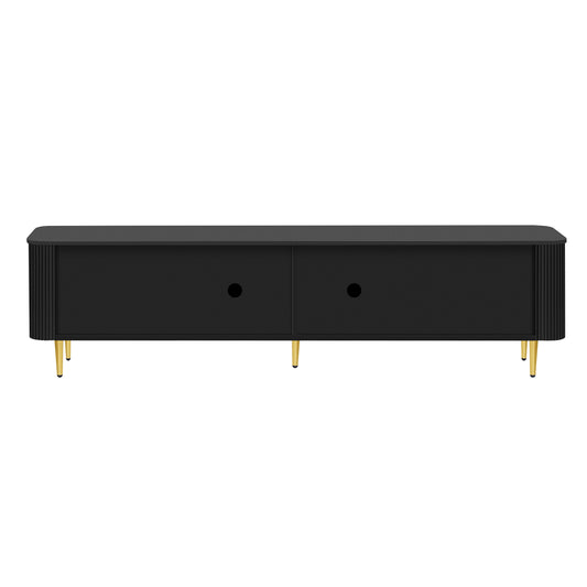 VIBE HAUS 78.7 Minimalist TV Stand For TVs Up To 85 Inches, Modern Entertainment Center Media Console With 4 Spacious Cabinets For Living Room