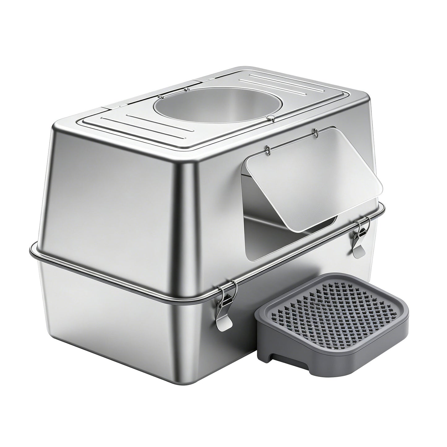 Only Self Pickup---All-stainless Steel Cat Litter Box - K1