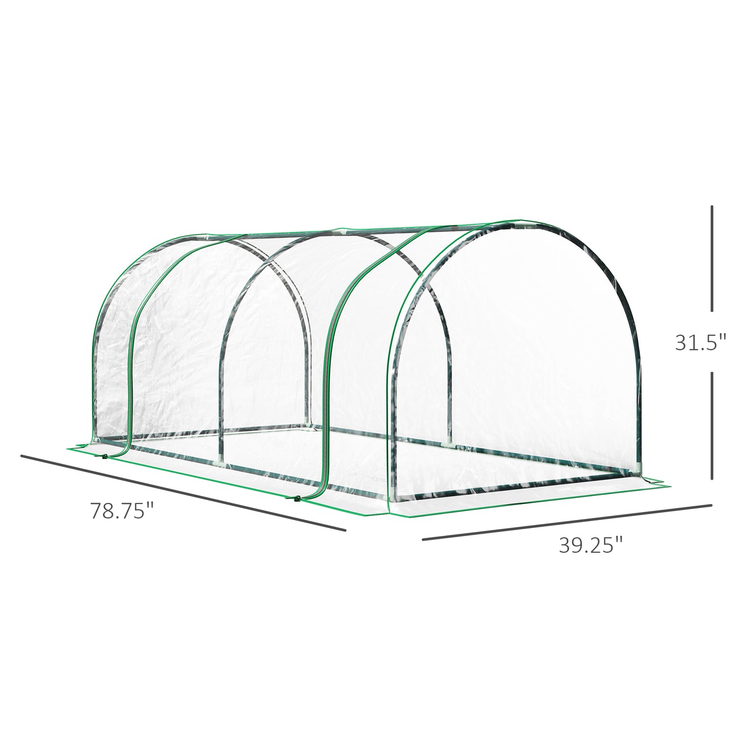 Portable Tunnel Greenhouse For Outdoor Garden Hot House