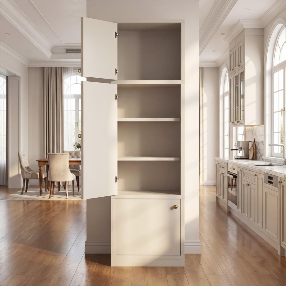 Tall Narrow Pantry Cabinet 71 Inch Freestanding Storage Cabinet With Doors And Shelves, Adjustable Shelves, Drawer & Anti-Tip Kit, E1-Grade Wood, Warm White For Bathroom Storage Cabinet, Small Spaces