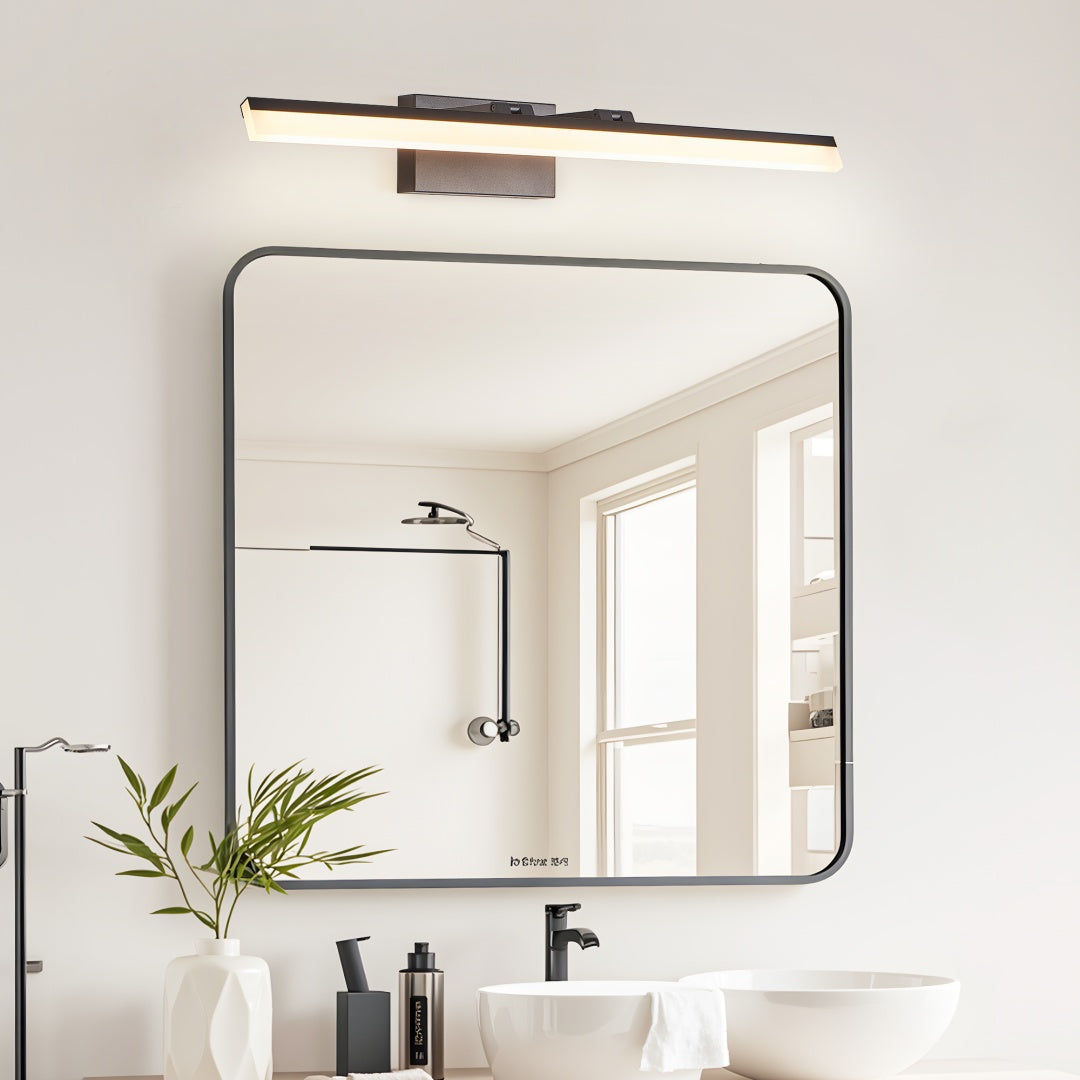32 Inch Modern LED Bathroom Vanity Light -Sleek Black Metal Wall Light For Mirror, Dressing Room Or Sink Area