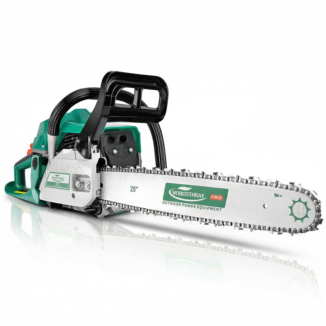 62CC 2-Stroke 20 Gasoline Chainsaw Power Engine Wood Cutting Gas Chain Saw