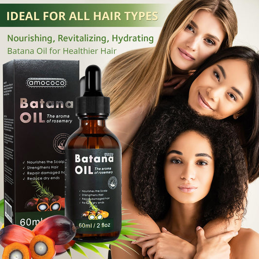 Only Supports Self Pickup With Waybill Amococo Batana Oil With Rosemary Cold Pressed Natural Hair Growth Oil, Nourishes Scalp, Repairs Damaged Hair, Reduces Split Ends, Boosts Hair Thickness &