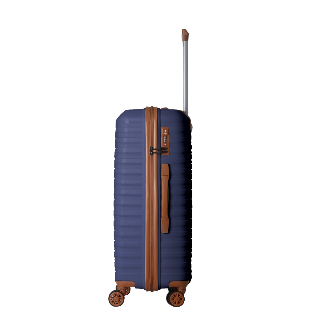 3-Piece Luggage Sets 20, 24, 28 , Suitcase With Wheels, Hardside Suitcase With Four Spinner Wheels And Scratch-Resistant Surface, Navy Blue