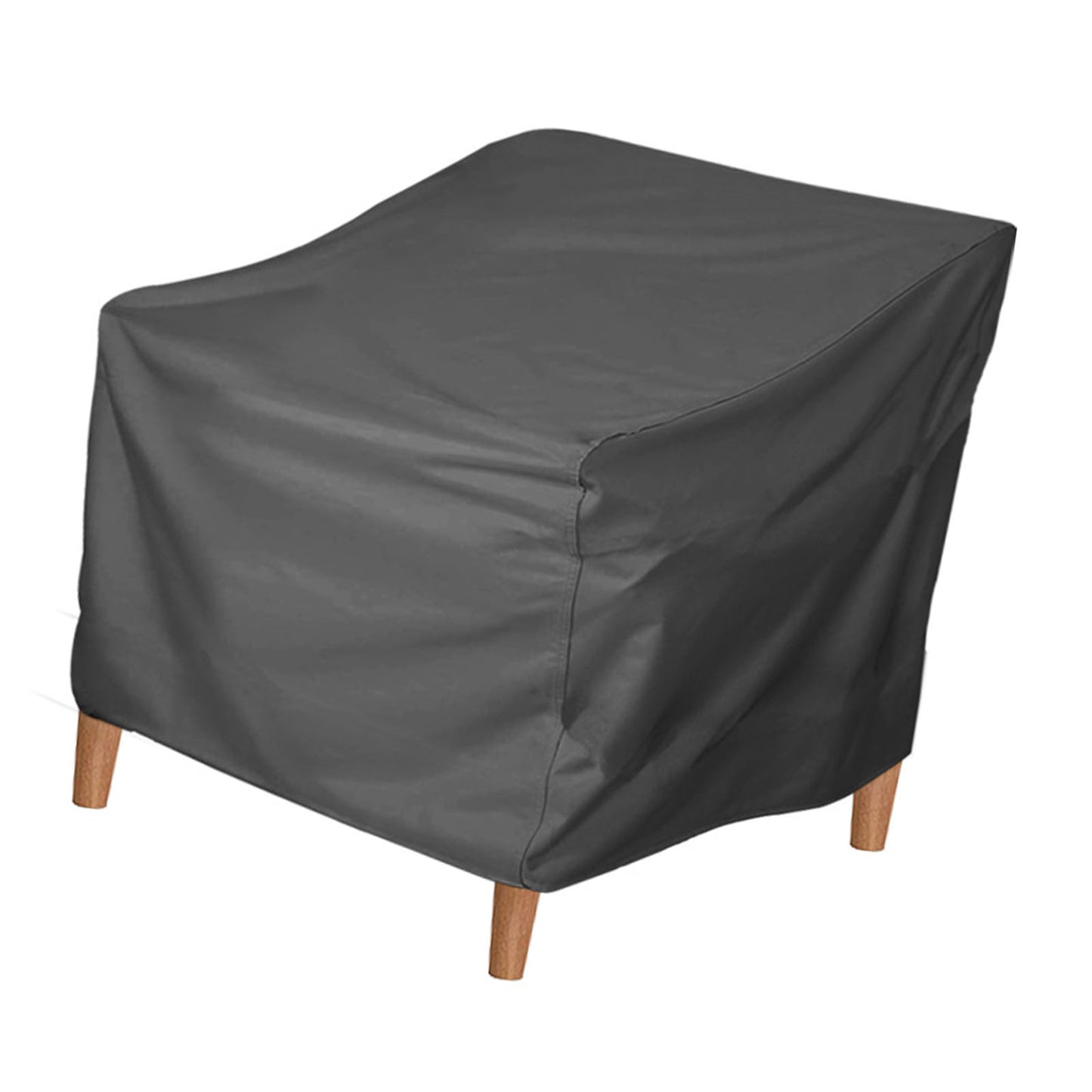 Patio Chair Cover Oxford Cloth Water Resistant Silver Coating Outdoor Furniture Cover For Home Lawn Patio Garden Grey 420D