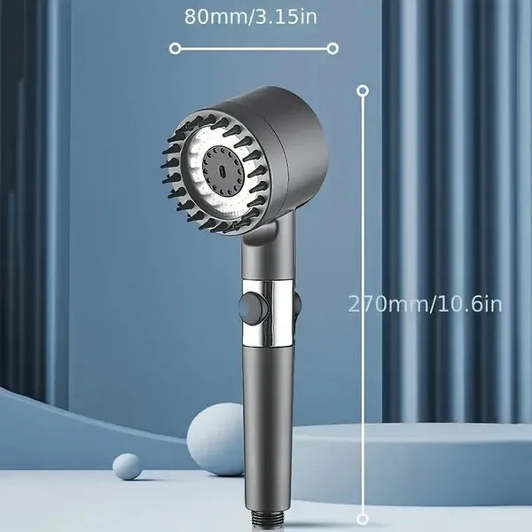 Wall-Mounted Rain Shower With 5 Filters - High-Pressure Design & Elegant Painted Surface For Modern Bathrooms