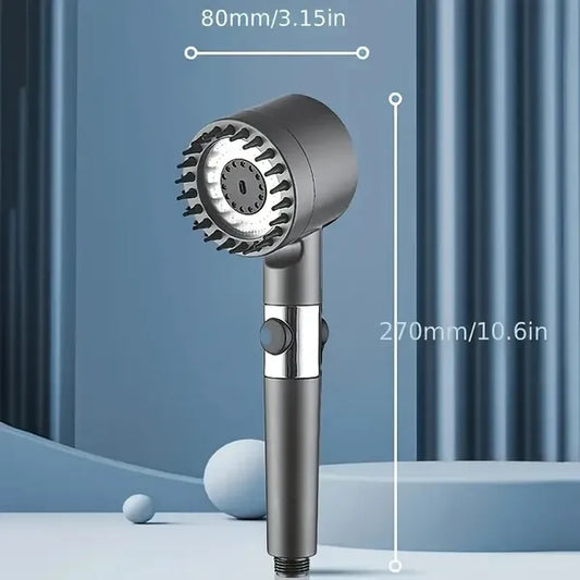 Wall-Mounted Rain Shower With 5 Filters - High-Pressure Design & Elegant Painted Surface For Modern Bathrooms