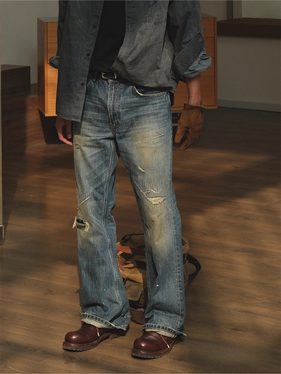 B2 - Non-elastic Small Straight-leg Pants