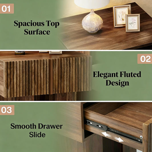 Bedside Table,Storage Nightstand