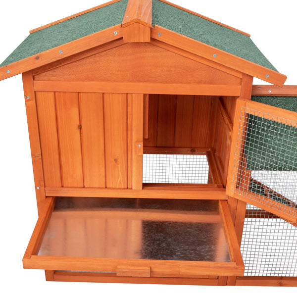 61inch Wooden Chicken Coop Hen House Rabbit Wood Hutch Poultry Cage Habitat