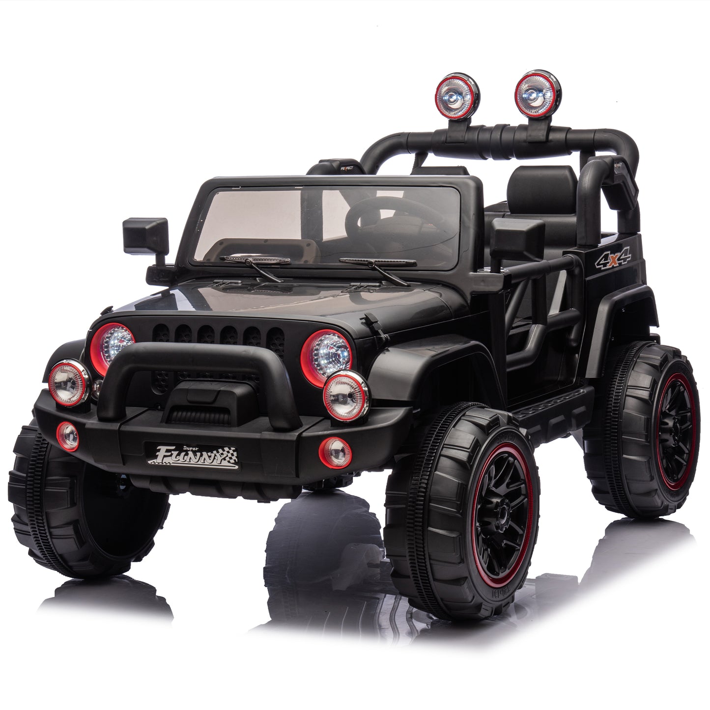 24V Kids Ride On Electric Car W Parents Control,Seat Width 20in,2WD,Rear Suspension,Trunk Storage,Portable Pull Rod,Light&Searchlight,Bluetooth,USB,Provide A Speed Of 2.5-4MPH For Kids Aged 3-8.