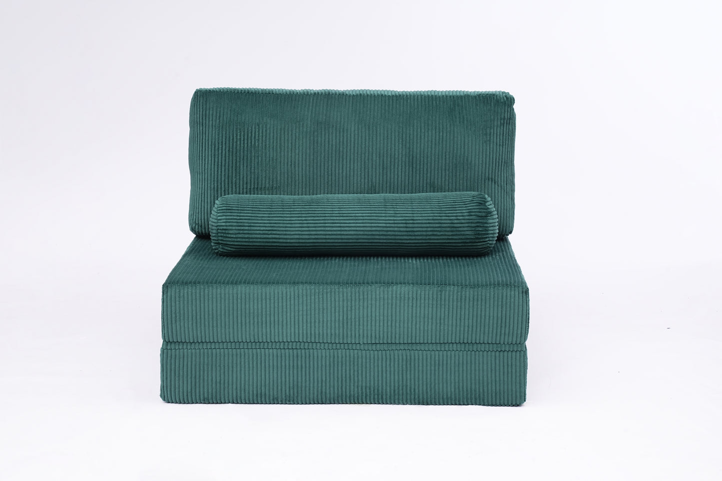Foldable Castle Sofa Modular PlayCouchfor Living Room & Bedroom Instant Expansion Comfortable &Creative Design Furniture Seater With One Middle Seat,Green.
