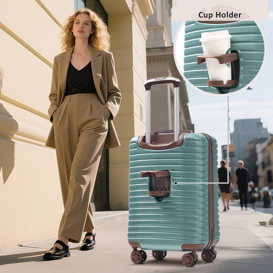Hardshell Luggage Set With TSA Lock, 360 Spinner Wheels, Lightweight Durable Travel Suitcases For Women Men Carry-On & Check-In