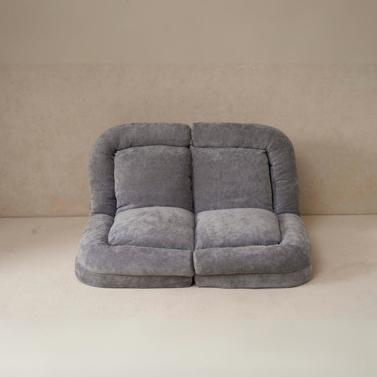 Convertible Fold-Out Double Sofa Bed,Gray
