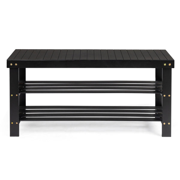 3-Tier Seamless Top Bamboo Shoe Rack