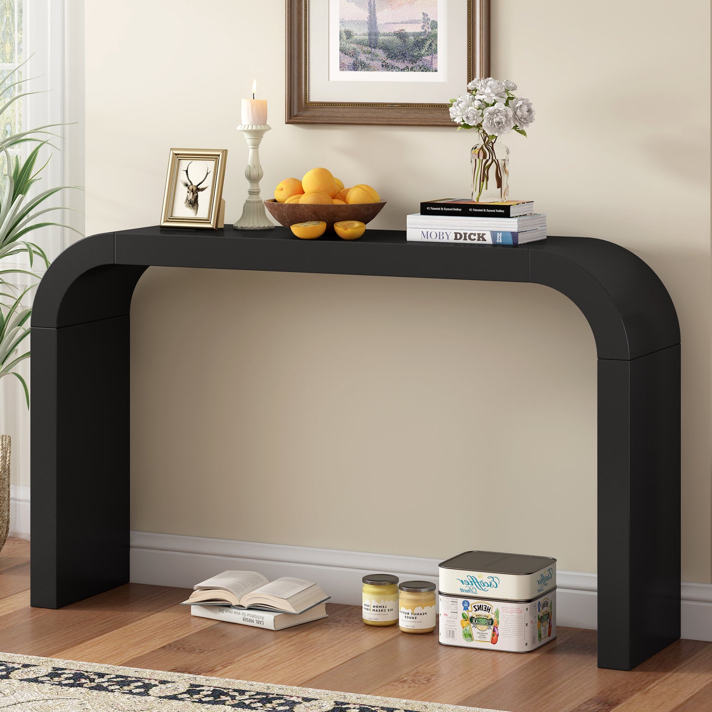 Modern Minimalist Console Table, Elegant And Versatile Design, Perfect For Living Room, Hallway, And Bedroom, Sturdy And Stable Frame