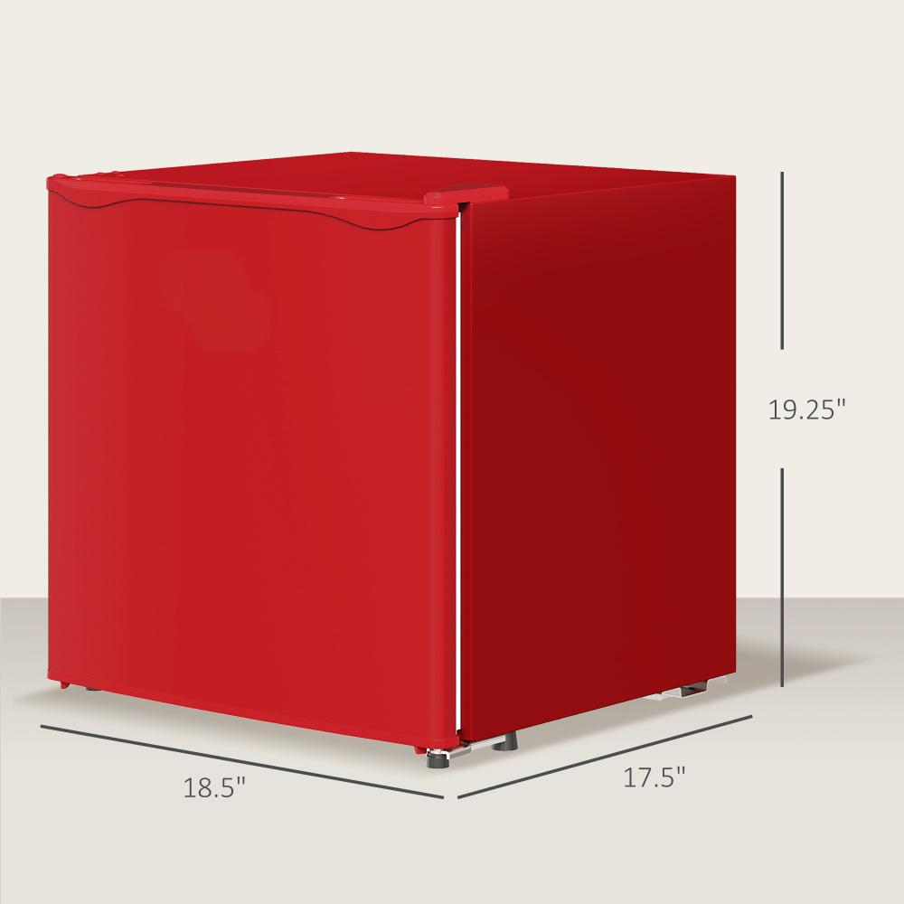 1.1 Cu.Ft Countertop Mini Freezer, Compact Upright Freezer With Removable Shelves, Red