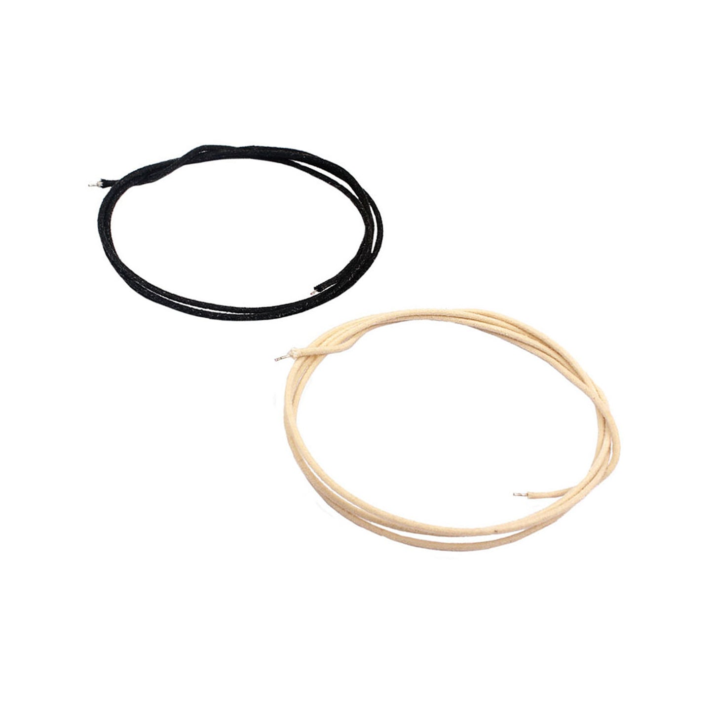 2Pcs 3.3 Feet Pre Tinned Guitar Wire Shielded Noise Reduction Single Vintage Style Guitar Cable 1m Black And White