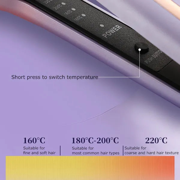 Professional Steam Hair Straightener Ceramic Tourmaline Ionic Flat Iron Glider