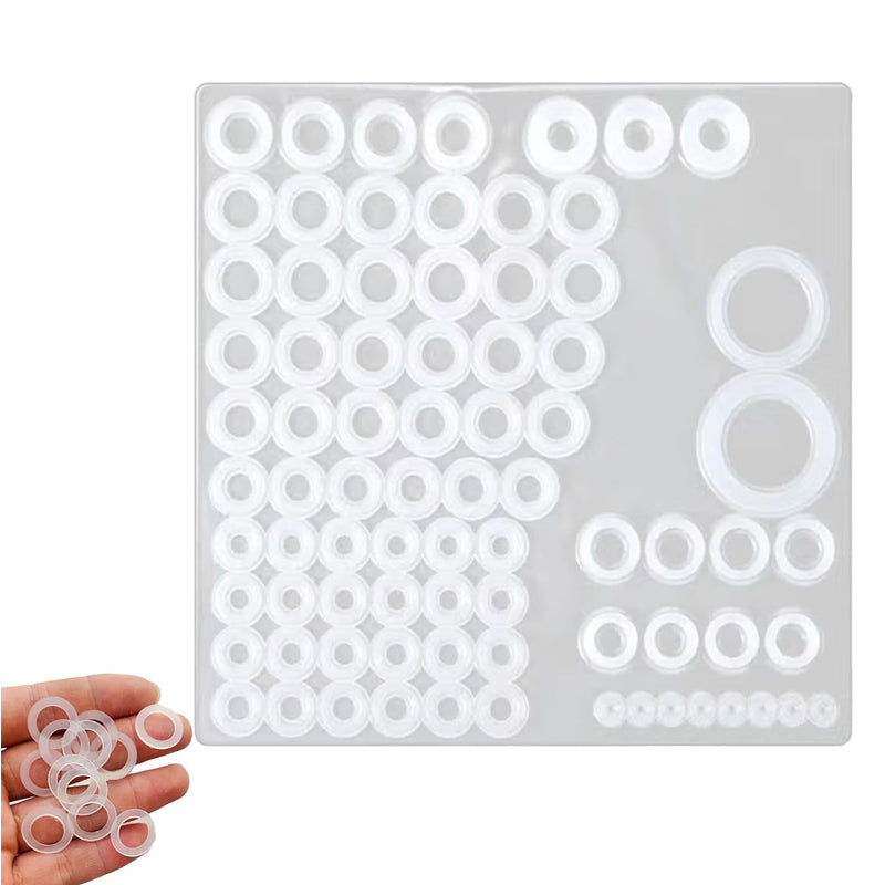 79 Pcs Rubber Flat Washers,13 Gasket Sizes,Ring Sealing Spacer Fixing Sheet Gasket,for Faucet Gaskets,Flexible Pipes,Shower Blowers