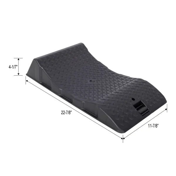 2PACK Tire Saver Ramps,Car Tire Wheel Ramps,Anti-Slip Hard Plastic Design,Black