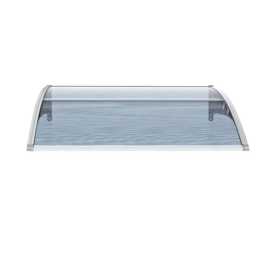 Awning For Door Entrance Window, 38x40 Inch Window Canopy Exterior, UV Rain Snow Protection For House Porch Patio Deck, Gray Bracket & Gray Blue Board
