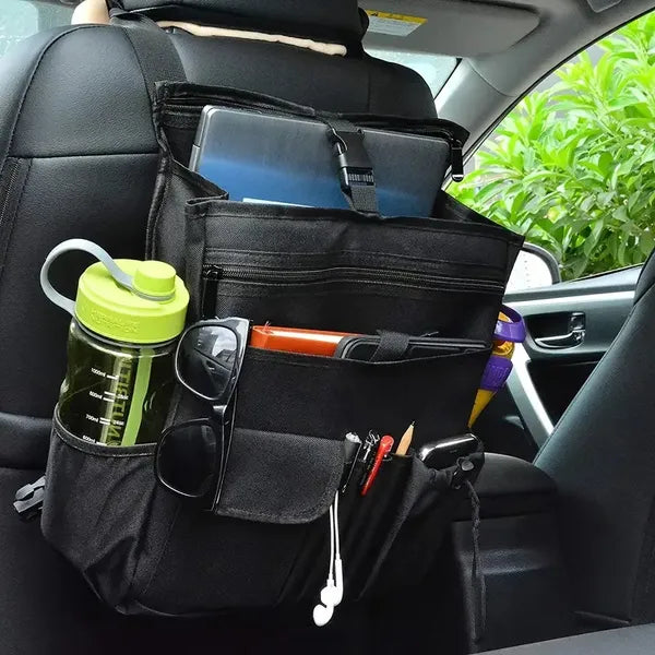 Car Front Seat Organiser Bag [Updated ] Dedicated Tablet And Laptop Storage Stable Side Strap Soft Adjustable Shoulder Strap And Hardened Strap Buckle Your Office Away From The Office