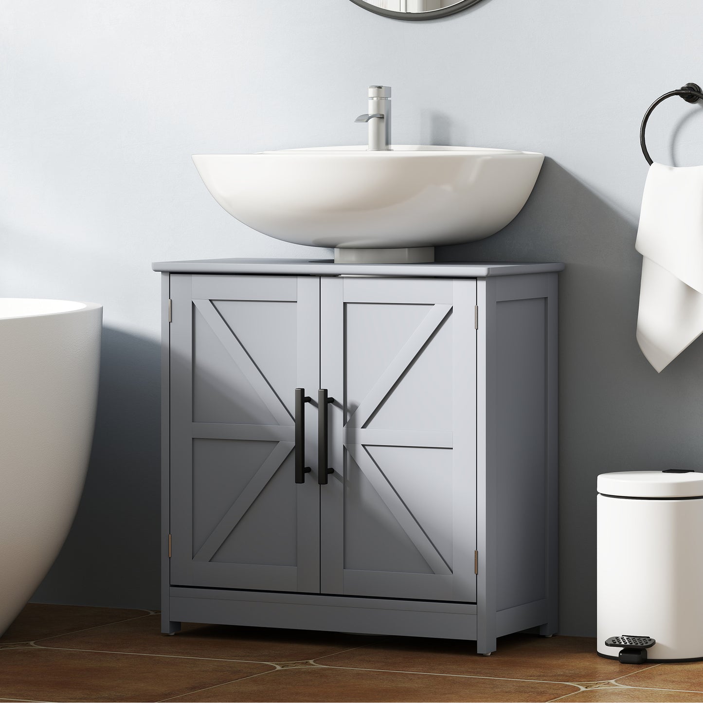 Pedestal Sink Storage Cabinet, Bathroom Sink Cabinet
