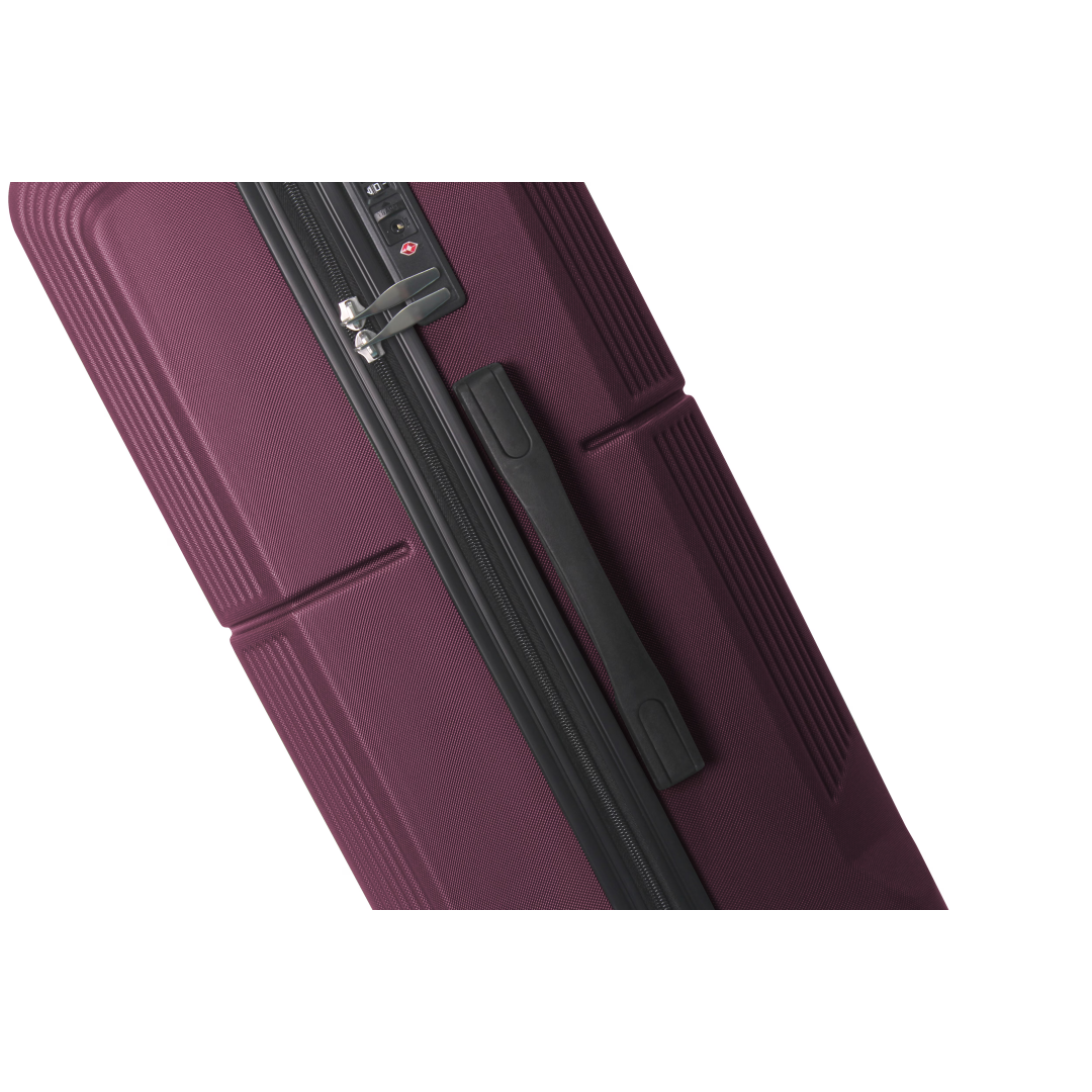 PURPLE 3-Piece Premium ABS Luggage Set-20, 24, And 28 Suitcases With Multi-Position Handle, Silent Spinner Wheels, And TSA-Approved Lock-Durable, Stylish, And Spacious Travel Gear