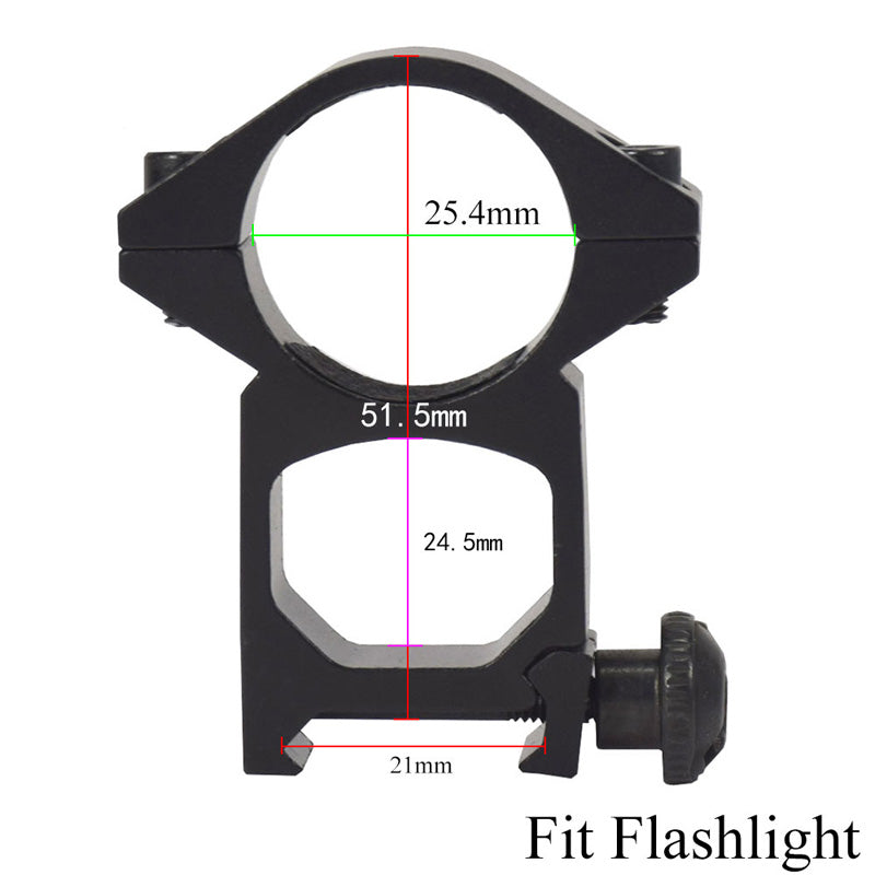 2pcs Outdoor Tactical Equipment 25.4mm High Profile Sight Installation Ring 11mm Optical Sight Base