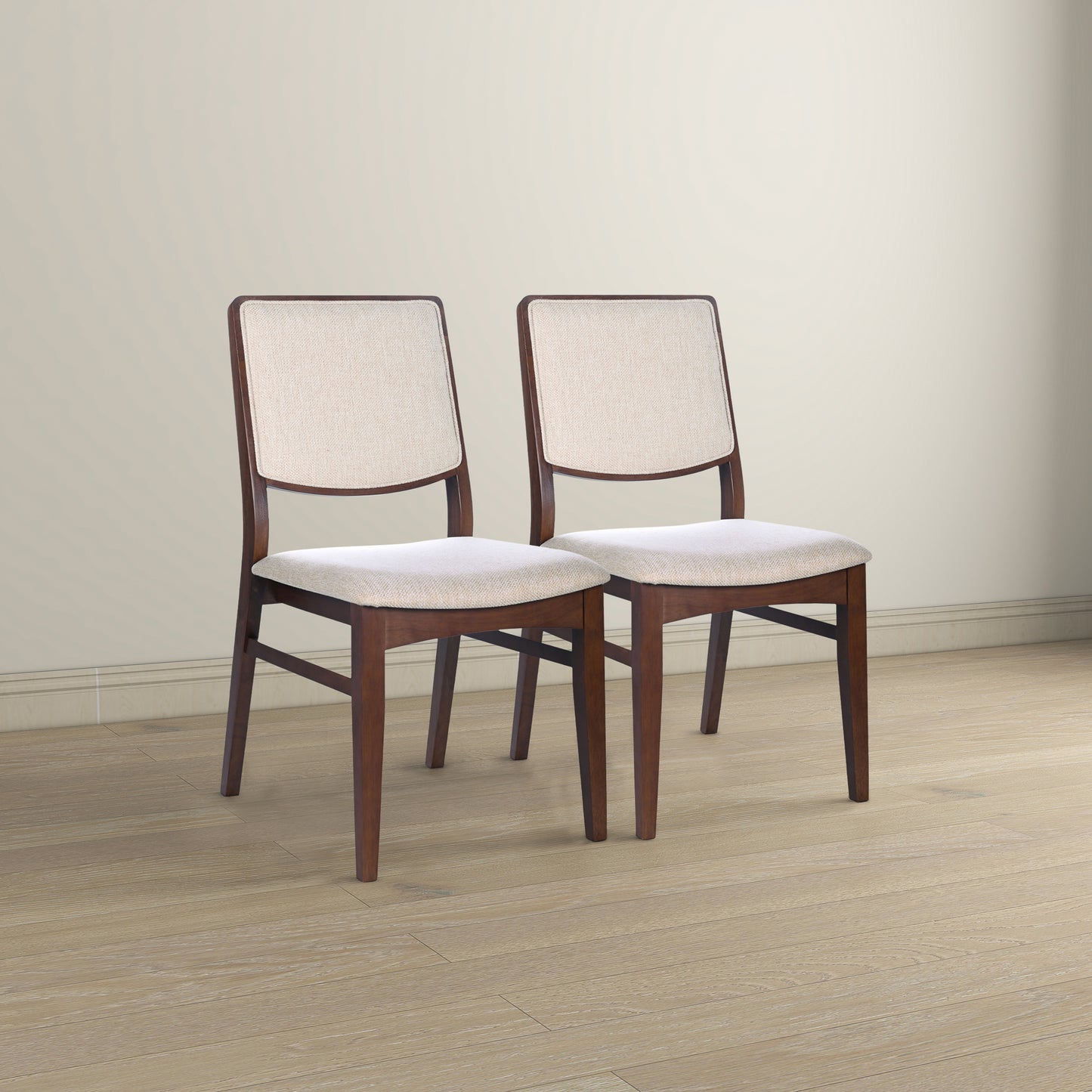 Skylar Beige Fabric Dining Chair   Set Of 2