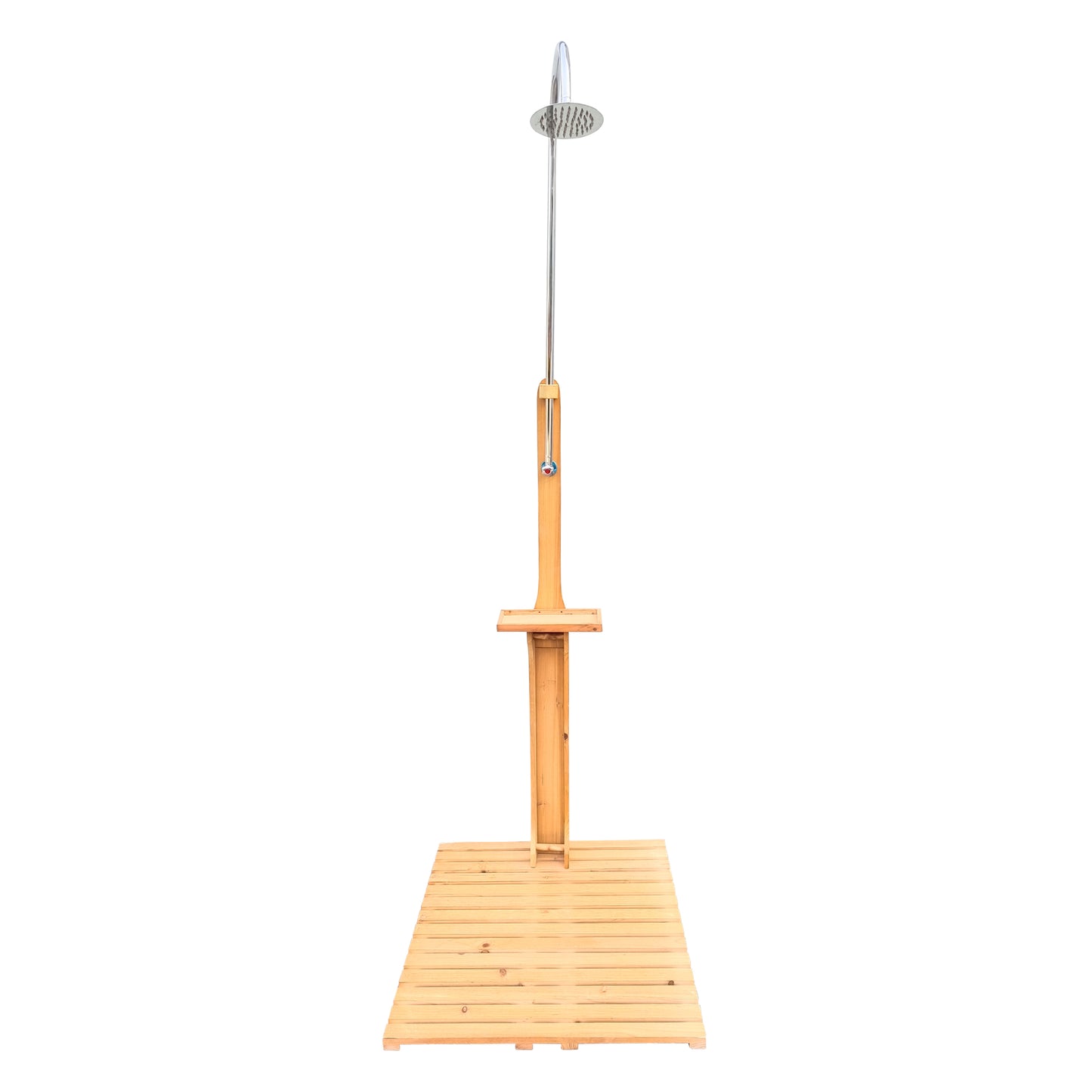 Outdoor Garden Pool Shower With Chassis Board, For Swimming Pool, Patio, Terrace, Garden,Wood