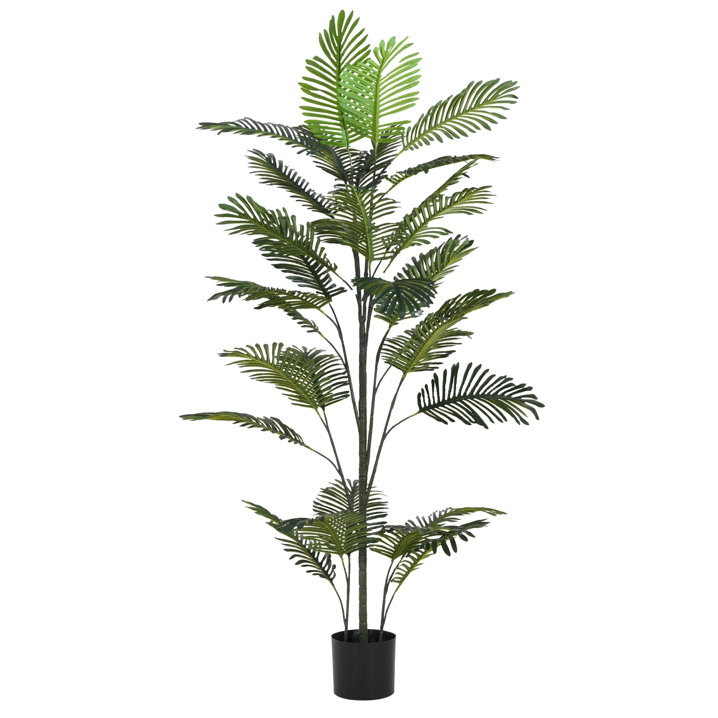 86 Artificial Palm Tree With Black Plastic Pot