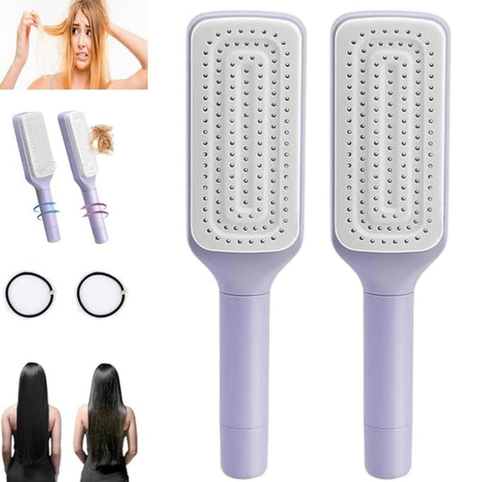 Best-selling Extendable Rotating Comb, One-touch Hair Removal Anti-tangling Anti-static Multi-functional Portable Home Comb,Self-pickup Only