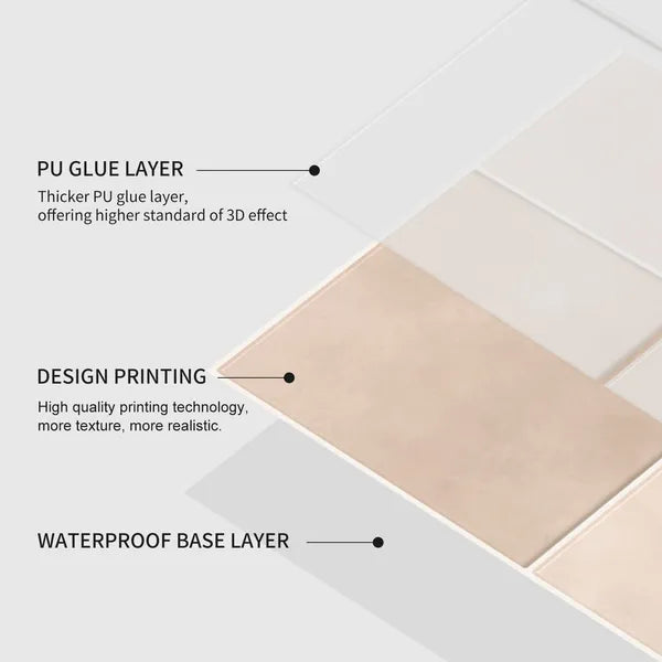 10pcs Self-adhesive Splash Wall Tiles, 10x10 Inch Self-adhesive Subway Tiles, High Quality Pink, Suitable For Kitchen And Bathroom Walasy DIY Home Decoration, Waterproof And Oil-proof, Easy To Clean