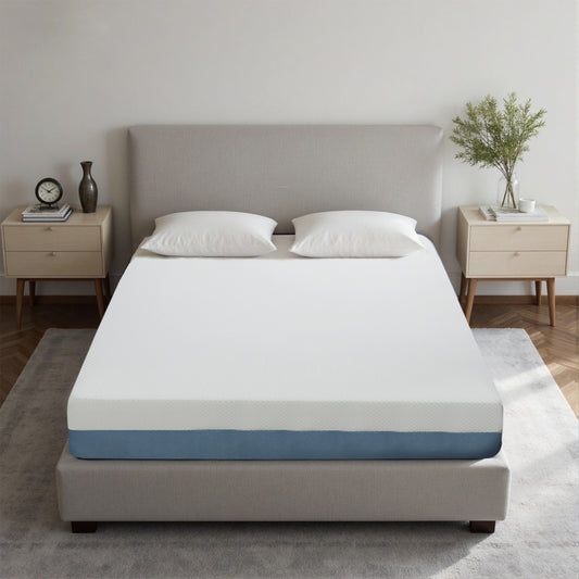 10 Inch Queen Mattress - Sterilizing & Airy, Premium High Resilience For Optimal Support, Non-Toxic Eco-Friendly Fabric, Elegant Appearance To Enhance Bedroom Aesthetics Made In Japan