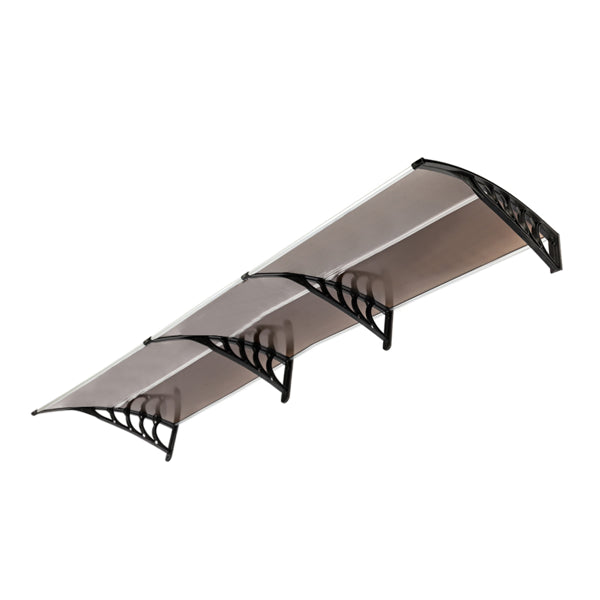 HT-300 X 100 Household Application Door & Window Rain Cover Eaves Brown Board & Black Holder