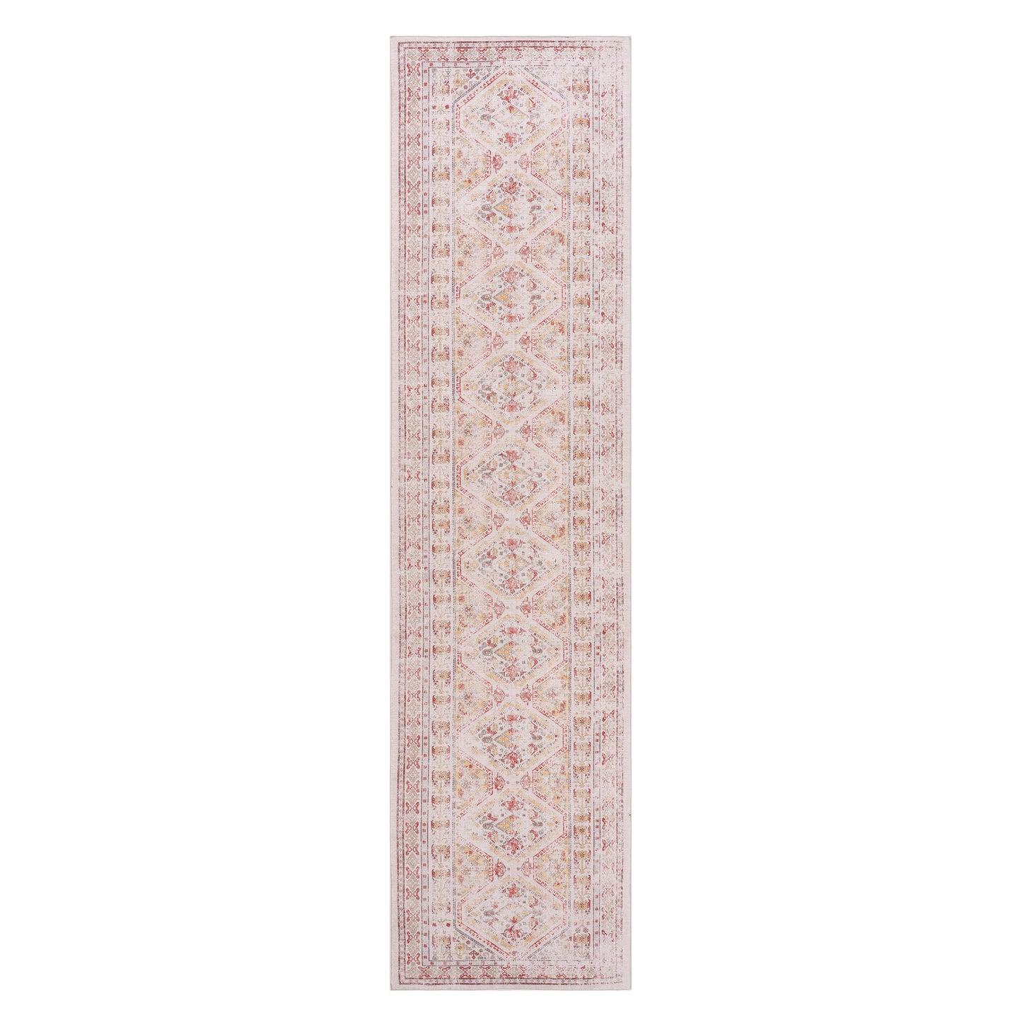 MAVAL Beige Washable Rug 2'6'' X 10' Runner Rug  Beige, 2'6'' X 10'