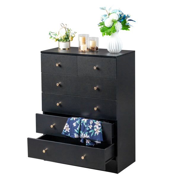 5-layer 6-drawer Filing Cabinet   Storage Cabinet   Storage Unit - Black