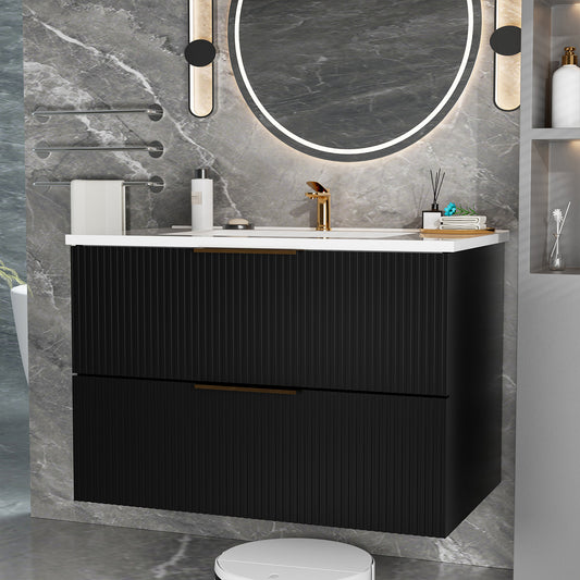 090 Cabinet Black Without Sink