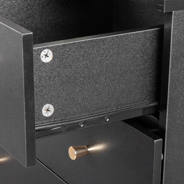 5-layer 6-drawer Filing Cabinet   Storage Cabinet   Storage Unit - Black