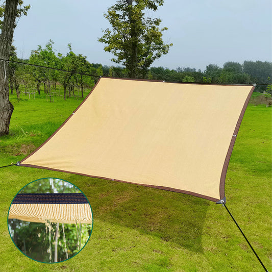 Rectangle Sun Shade Sail With 4 Snap Hook  UV Blockage