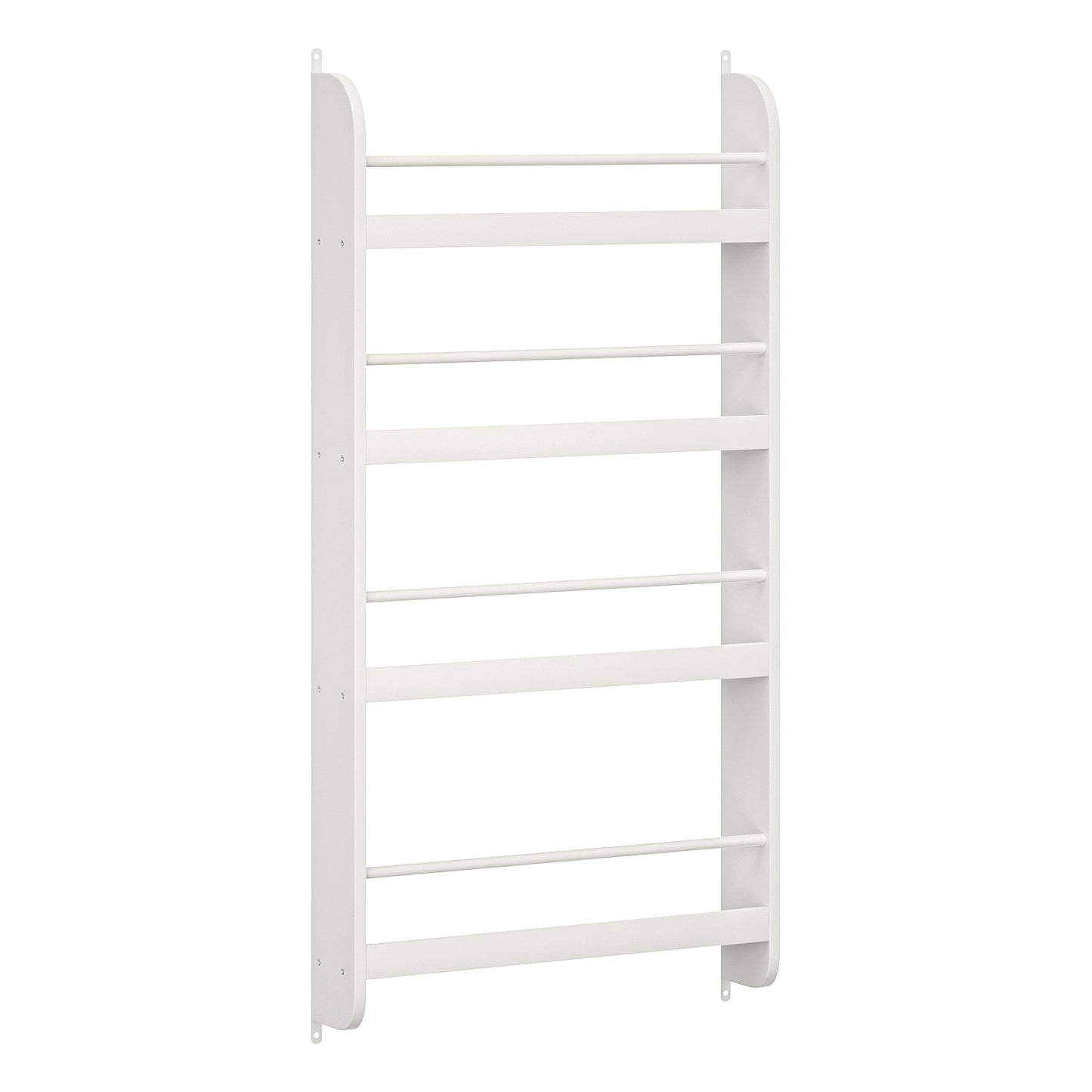 4-Tier Kids Bookshelf, Wall Mounted Kids Bookcases Organizer For Toys And Books