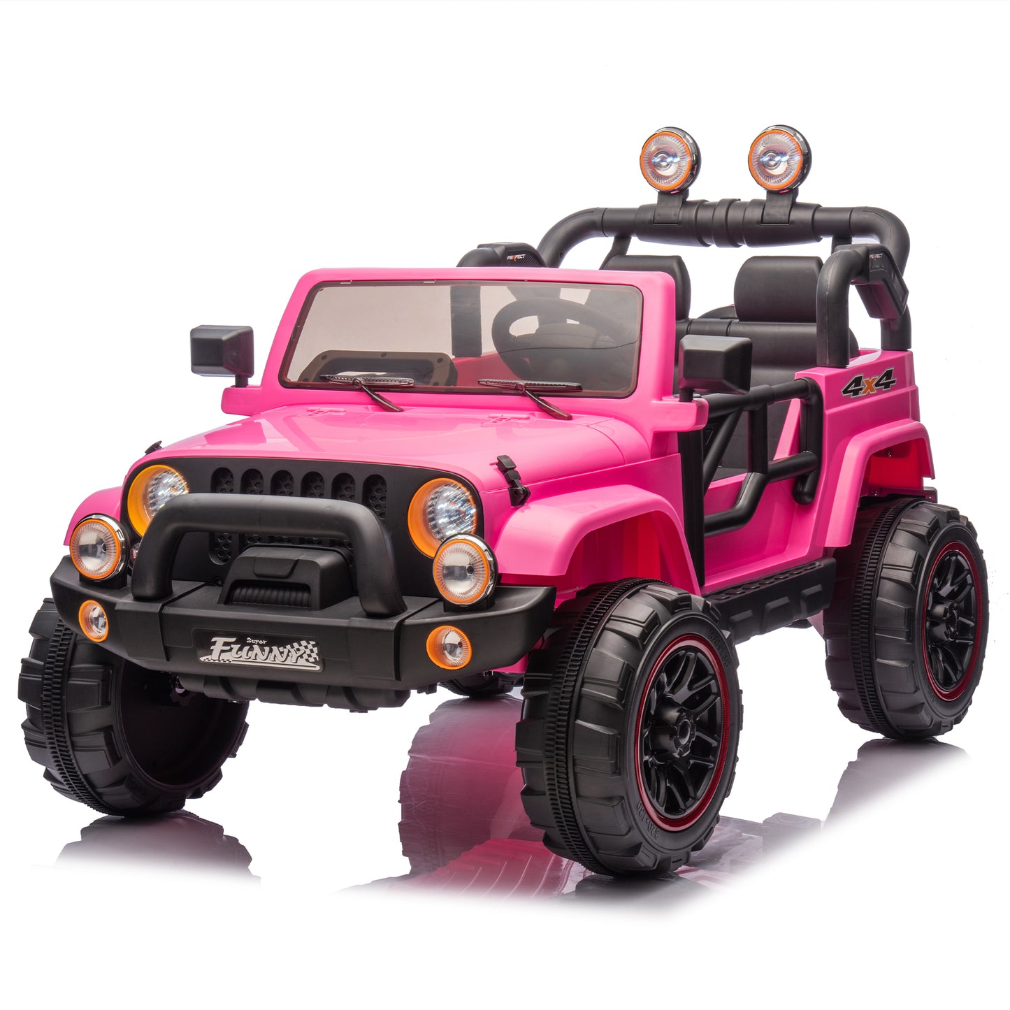 24V Kids Ride On Electric Car W Parents Control,Seat Width 20in,2WD,Rear Suspension,Trunk Storage,Portable Pull Rod,Light&Searchlight,Bluetooth,USB,Provide A Speed Of 2.5-4MPH For Kids Aged 3-8.
