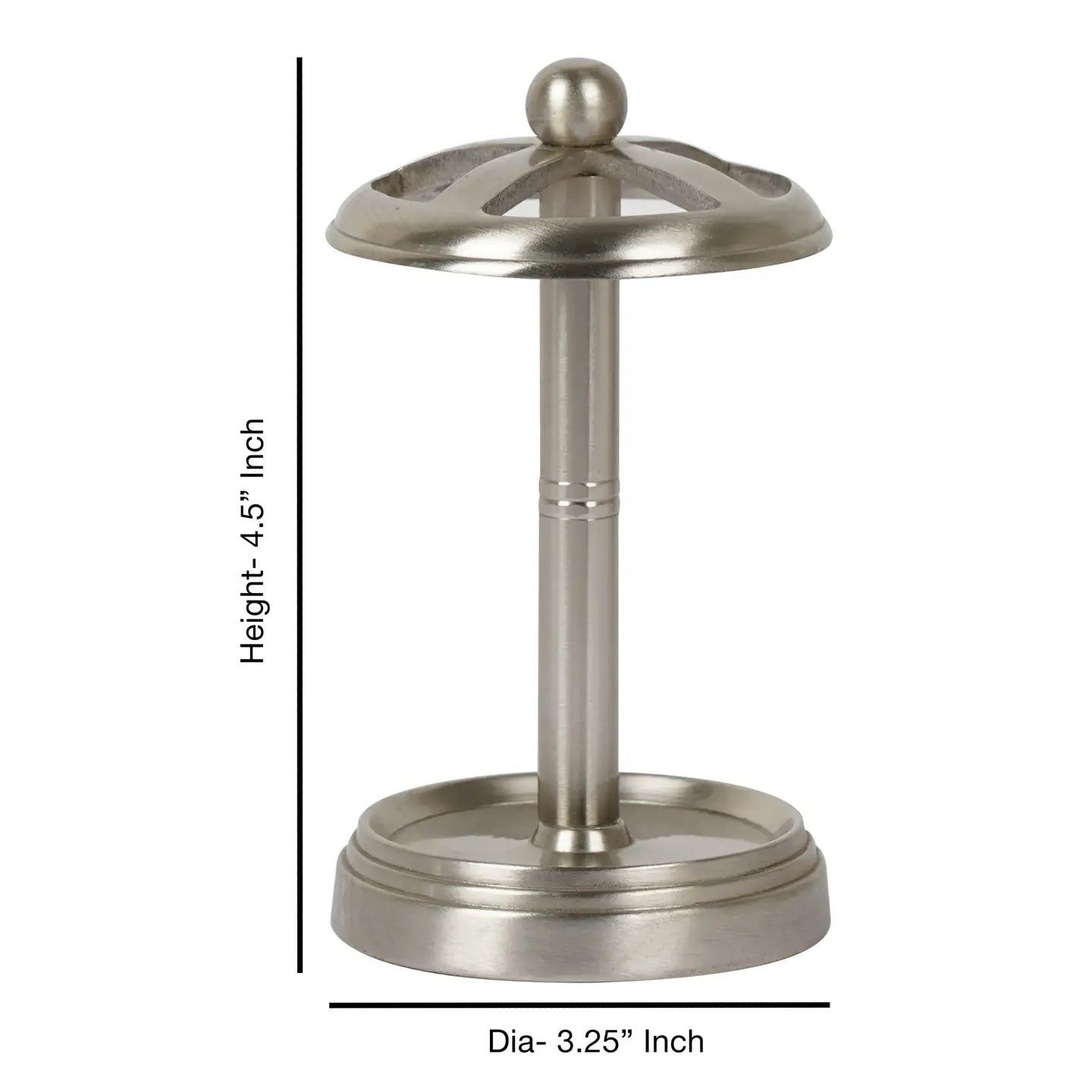 Stainless Steel Toothbrush Holder Compact Multi-Slot Holder For Toothbrushes,Razors & Makeup Accessories  Brushed Pewter Finish